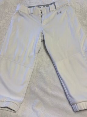 Under Armour White Athletic Softball Pants Size Small
